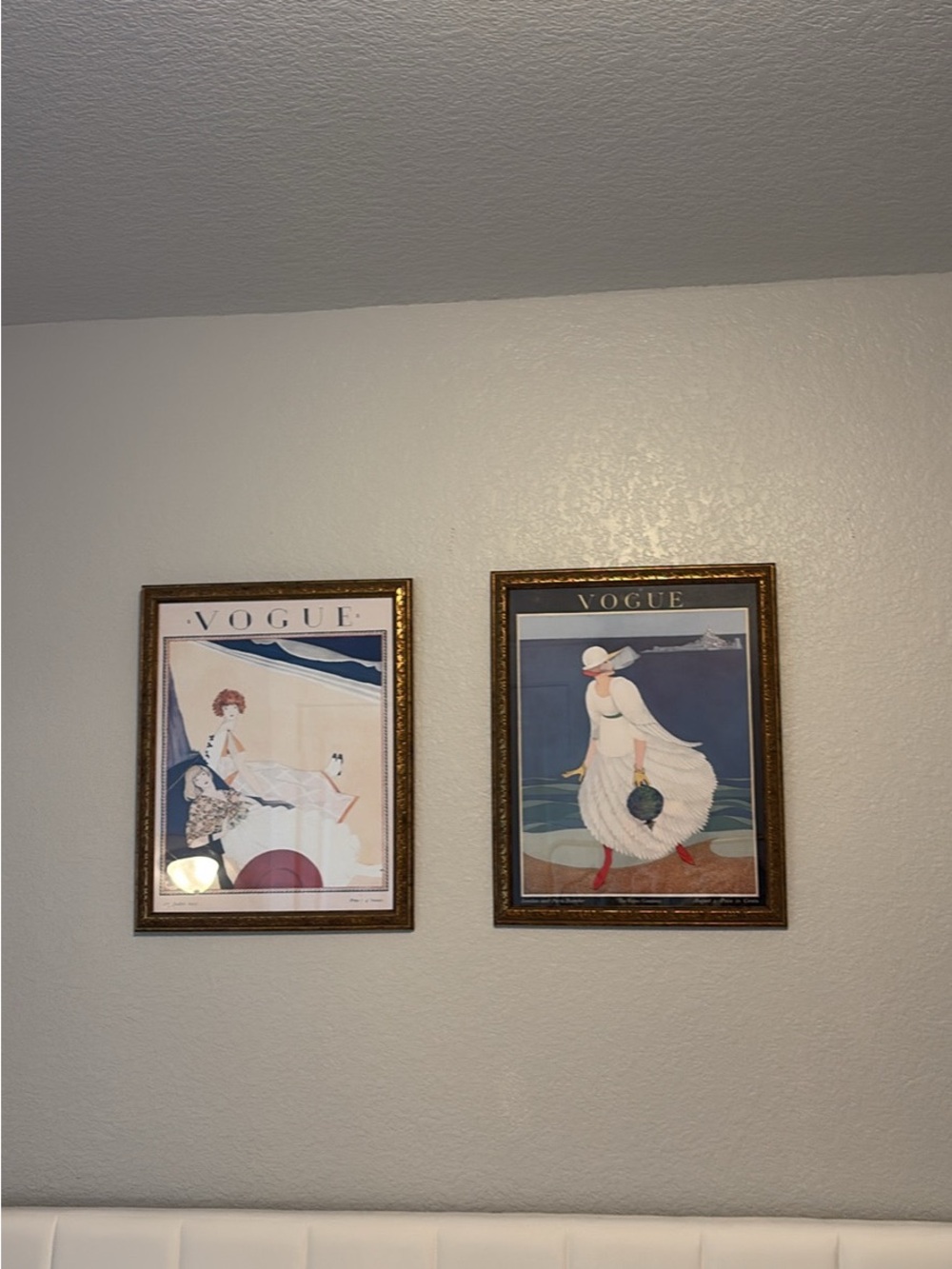 Vogue Fashion Art Prints - Blue, White & Red Accents